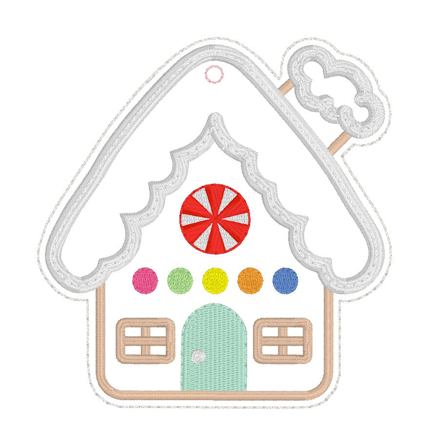 ITH 4x4 Gingerbread House Ornament