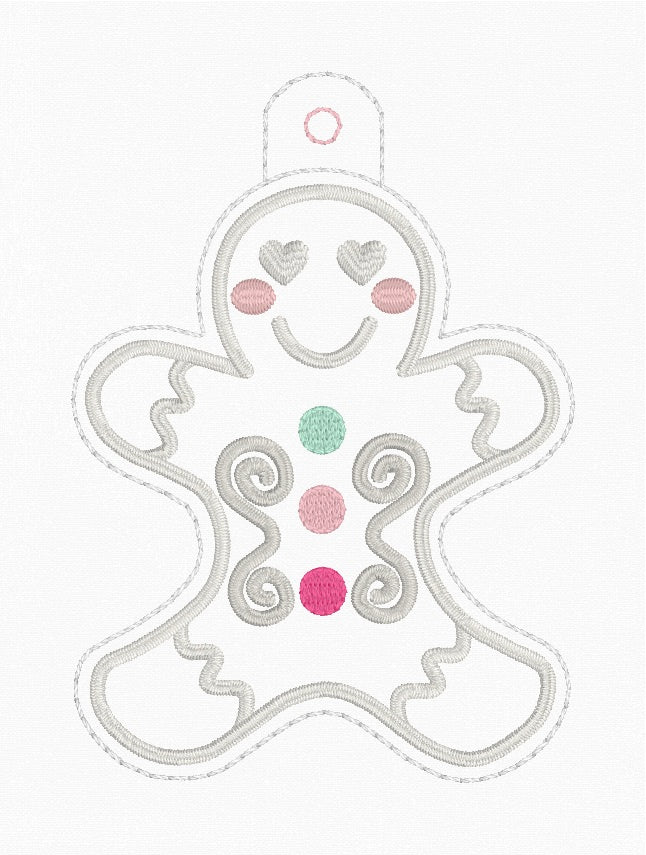 ITH 4x4, 5x7 Gingerbread Snaptab/Eyelet