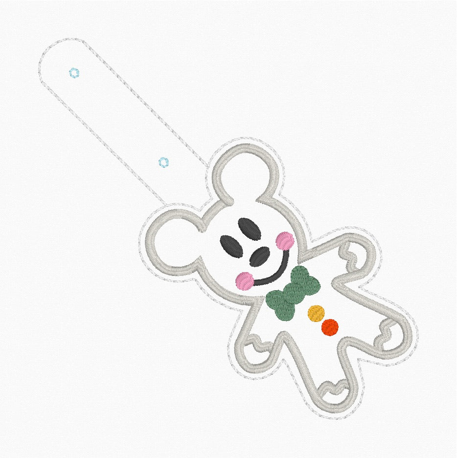 ITH 4x4 Mouse Gingerbread Snaptab/Eyelet