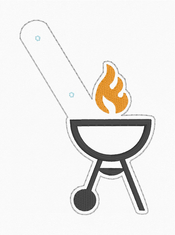 ITH 4x4 Appliqué Grill Snaptab/Eyelet