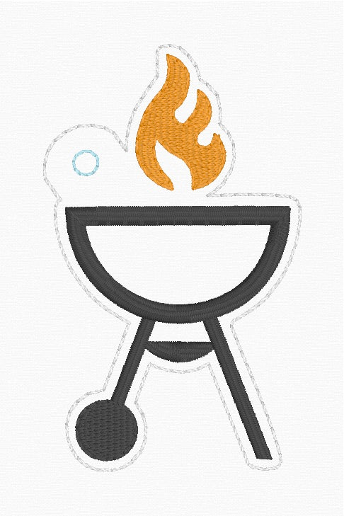 ITH 4x4 Appliqué Grill Snaptab/Eyelet