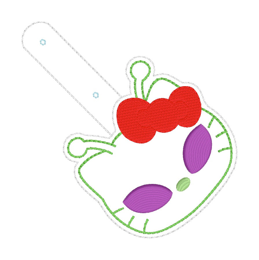 ITH 4x4 Kitty Alien Snaptab/Eyelet