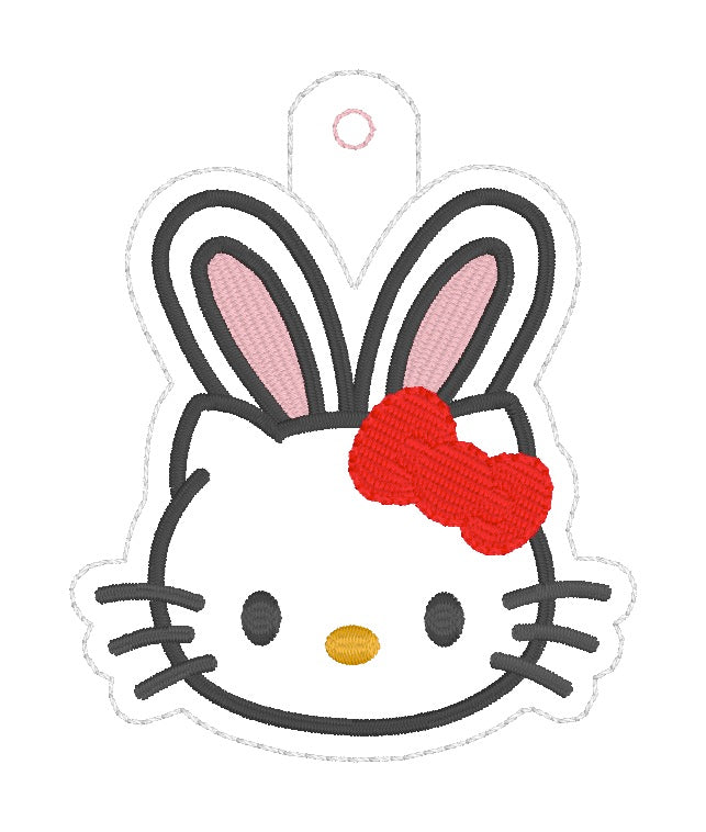 ITH 4x4, 5x7 Kitty Bunny Snaptab/Eyelet