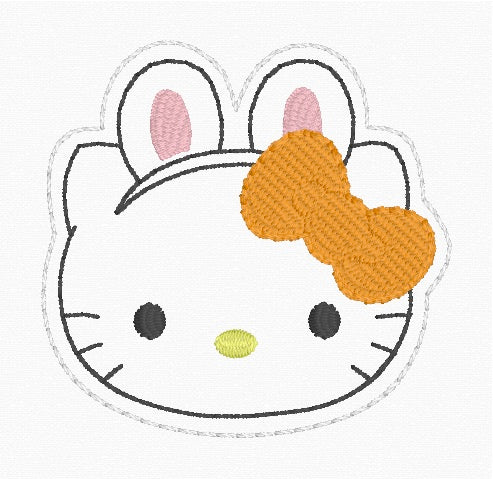 ITH 4x4 Kitty Bunny Feltie
