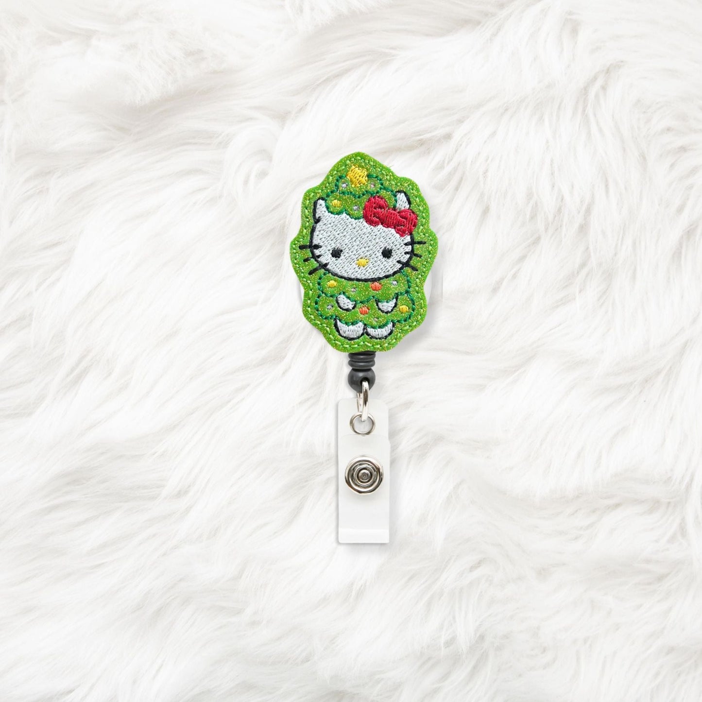ITH 4x4 Kitty Christmas Tree Feltie