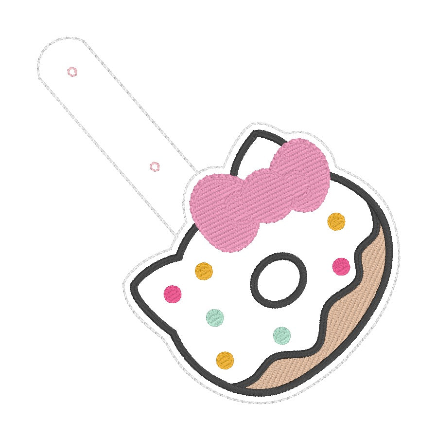 ITH 4x4 Kitty Donut Snaptab/Eyelet