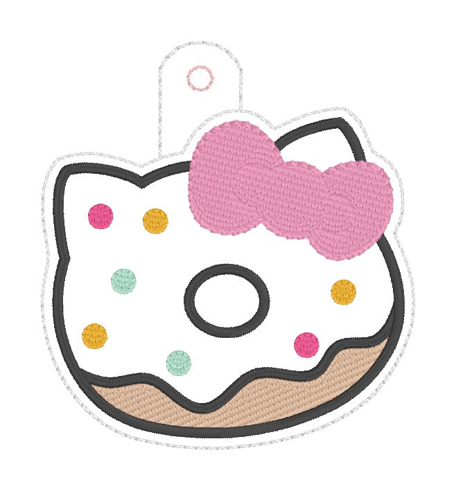 ITH 4x4 Kitty Donut Snaptab/Eyelet