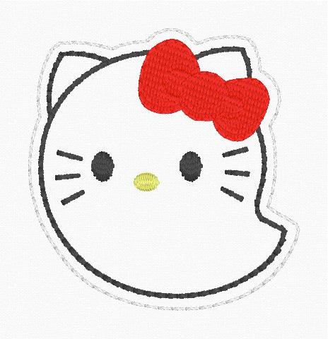ITH 4x4 Kitty Ghost Feltie
