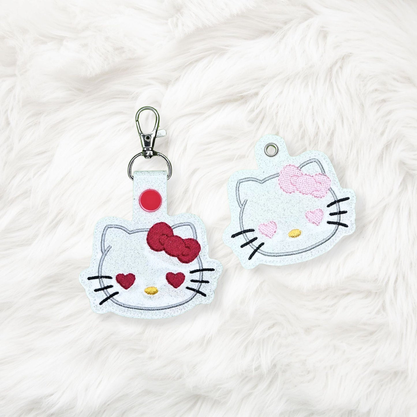 ITH 4x4 Kitty Hearts Snaptab/Eyelet