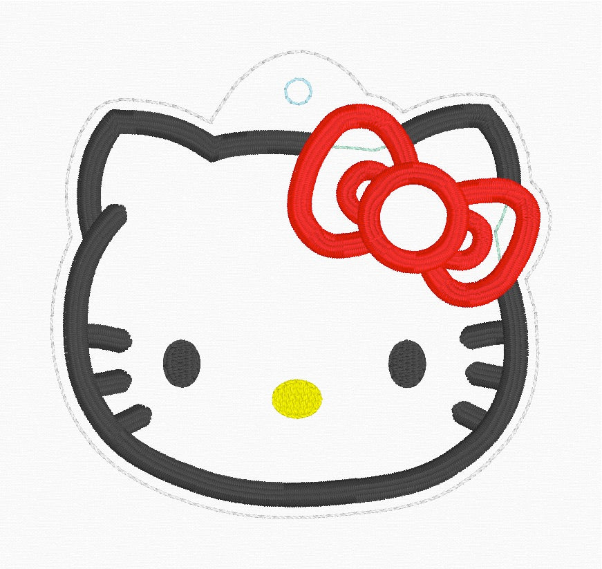 ITH 4x4 Kitty Appliqué Ornament