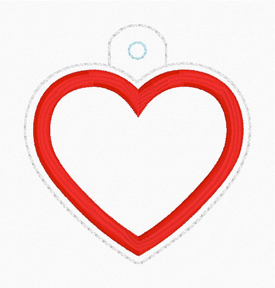 ITH 4x4 Heart Appliqué Snaptab/Eyelet