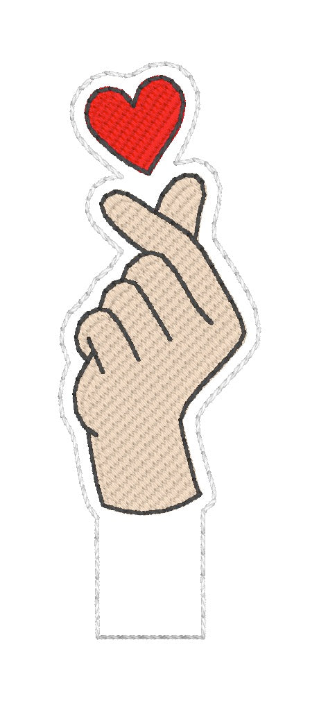 ITH 4x4 Heart Hand Pencil Topper