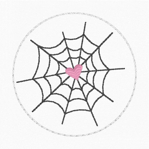 ITH 4x4 Heart Web Feltie