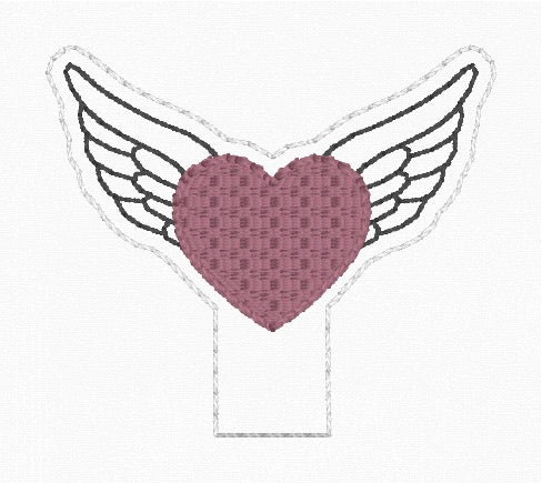 ITH 4x4 Heart Wings Pencil Topper