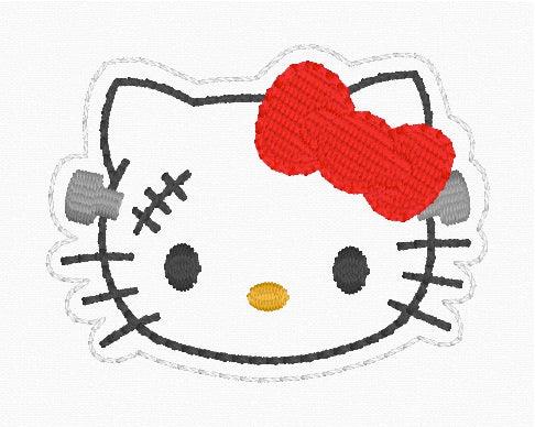 ITH 4x4 Kitty Monster Feltie