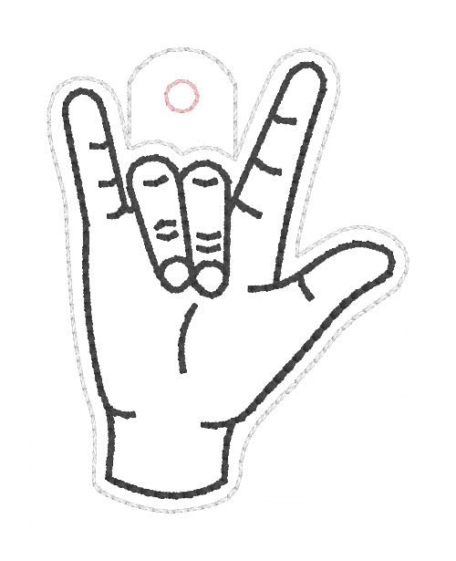 ITH 4x4 ILY Snaptab/Eyelet