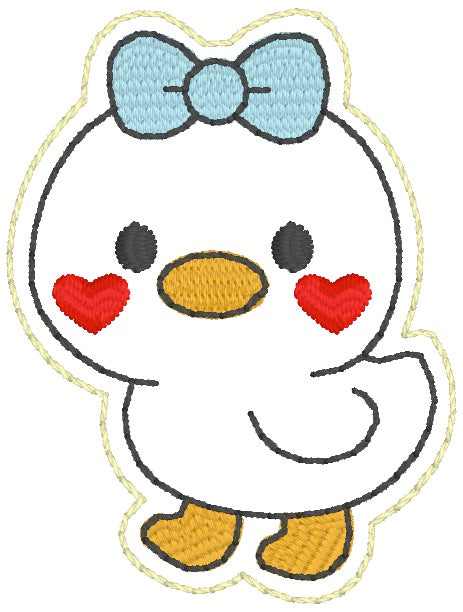 ITH 4x4 Kawaii Duck Feltie