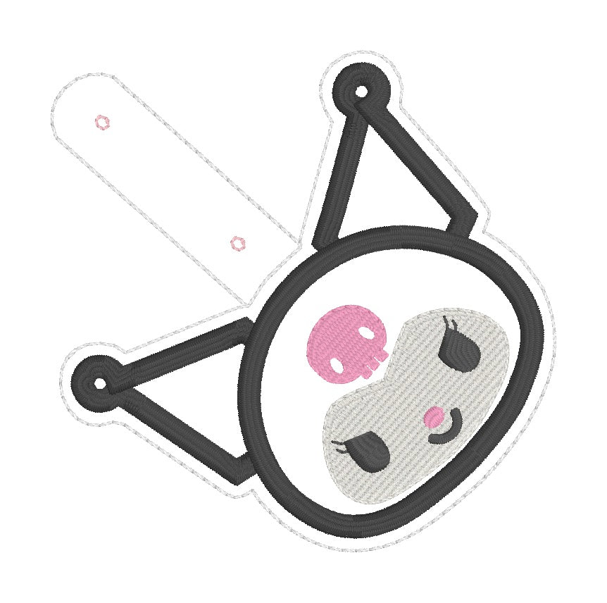 ITH 4x4 Kitty Friend Appliqué Snaptab/Eyelet