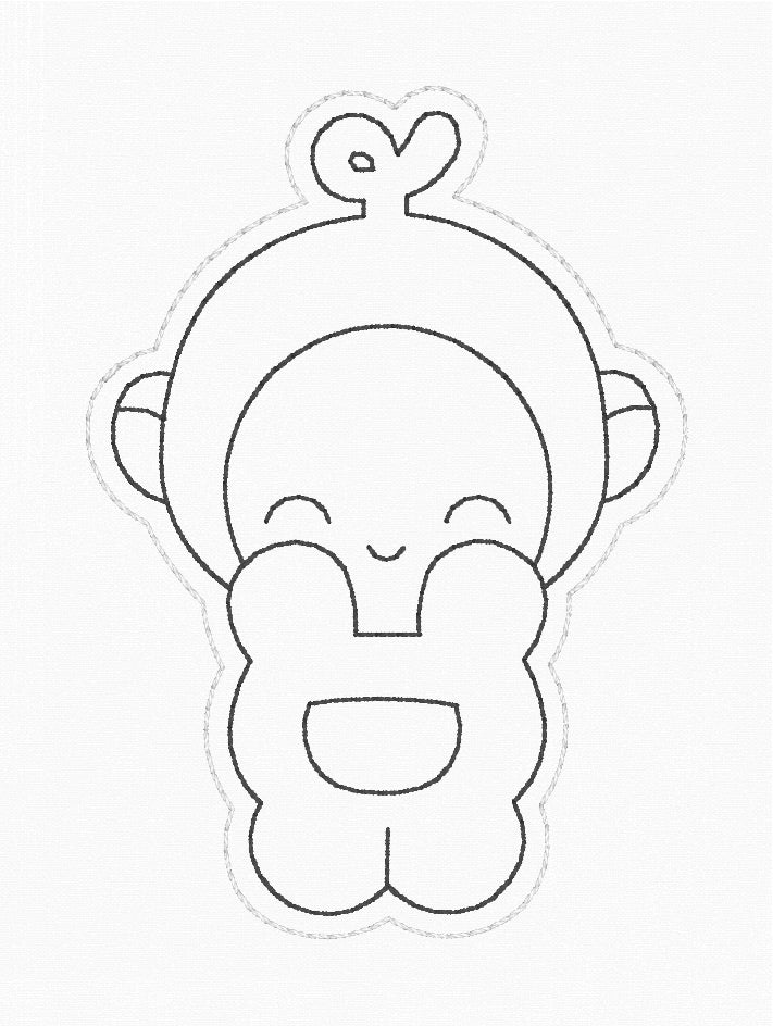ITH 4x4 Tele Friends Dry Erase Coloring Characters