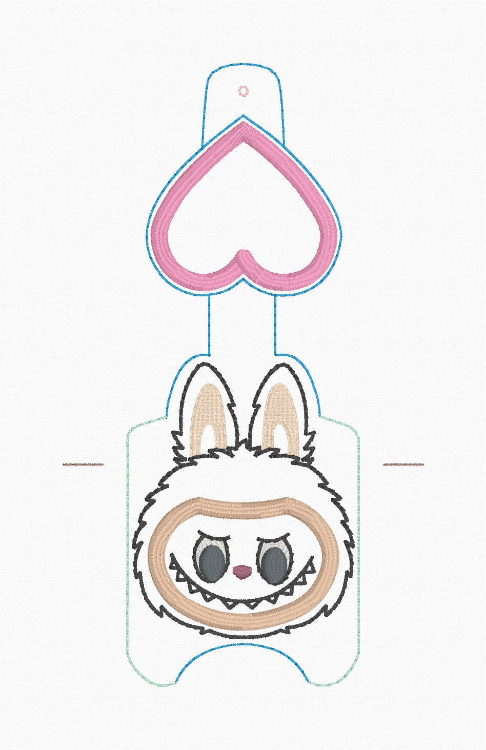 ITH 5x7 1oz Fluffy Monster Sanitizer Holder