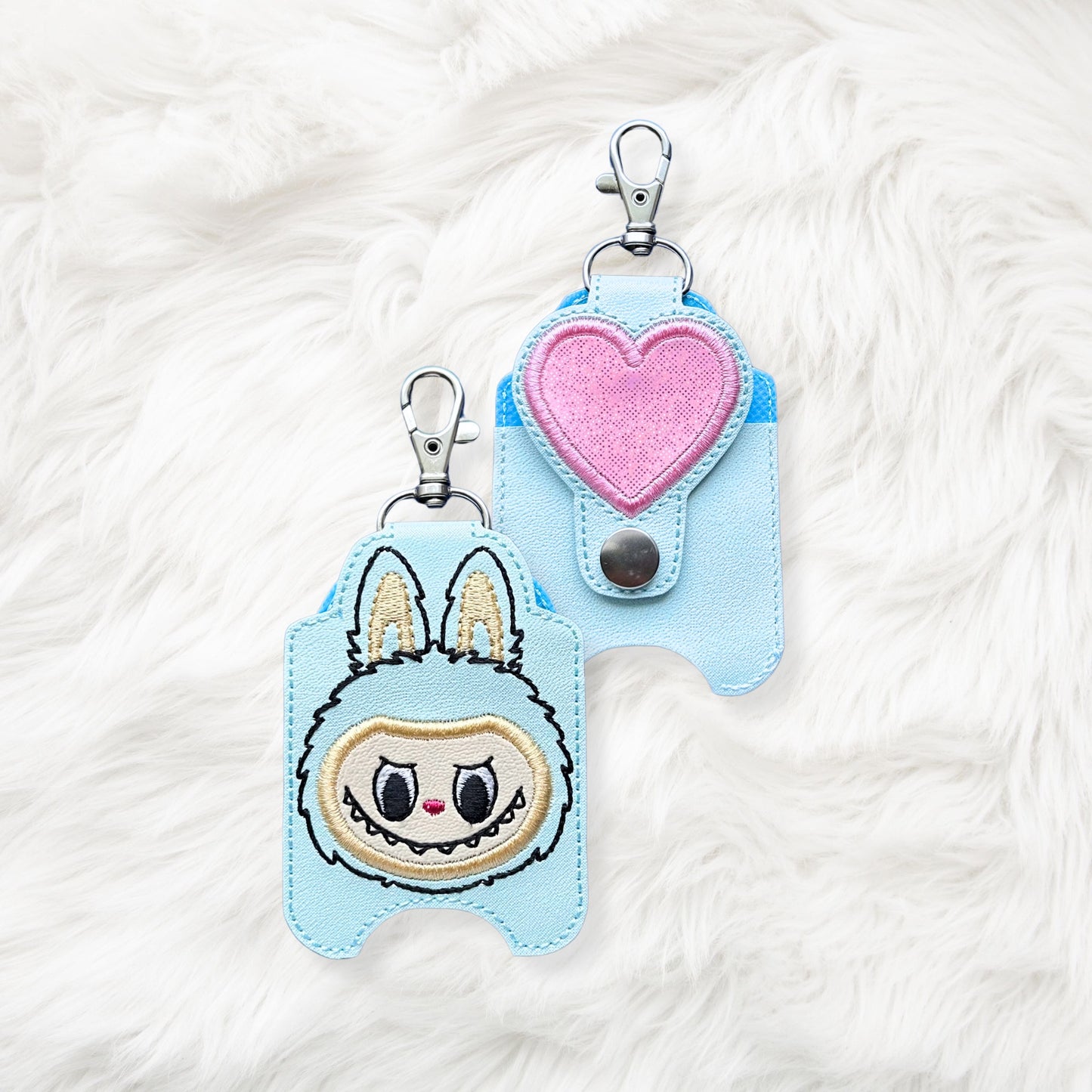 ITH 5x7 1oz Fluffy Monster Sanitizer Holder