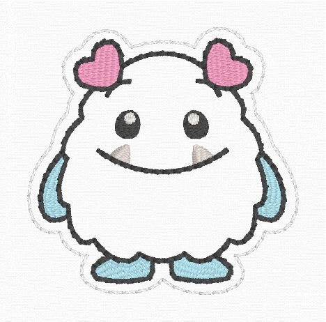ITH 4x4 Love Monster Feltie