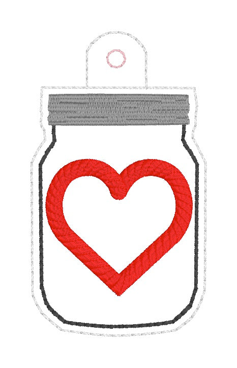 ITH 4x4 Mason Jar Appliqué Snaptab/Eyelet
