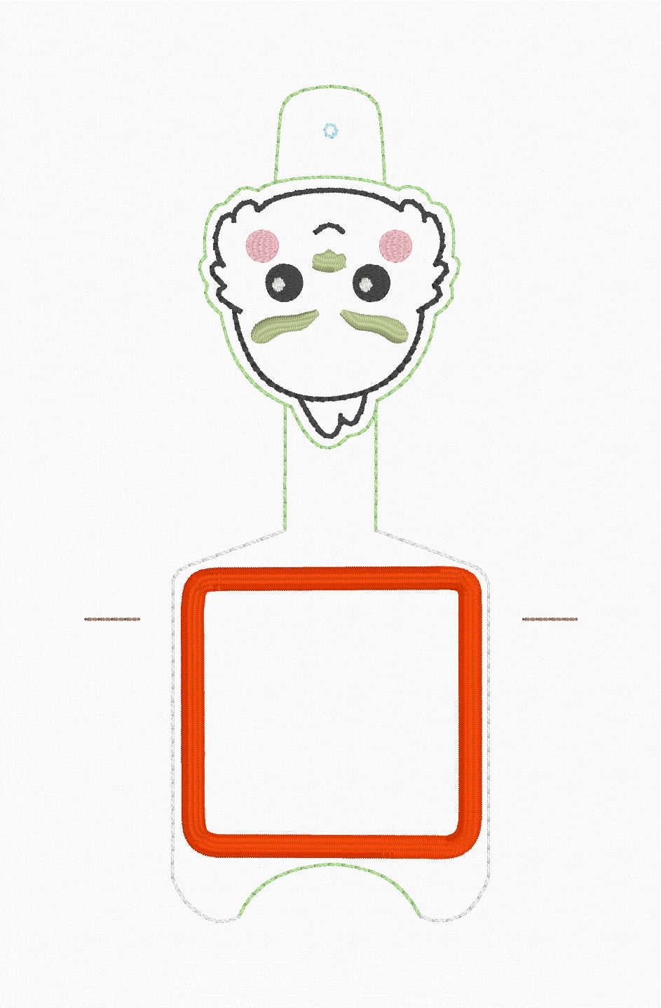 ITH 5x7 1oz Mean One Appliqué Sanitizer Holder
