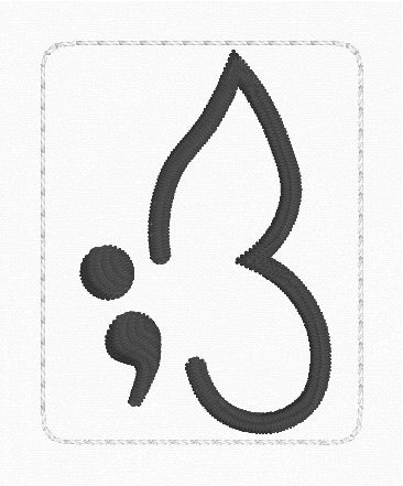 ITH 4x4 Mental Health Butterfly Feltie