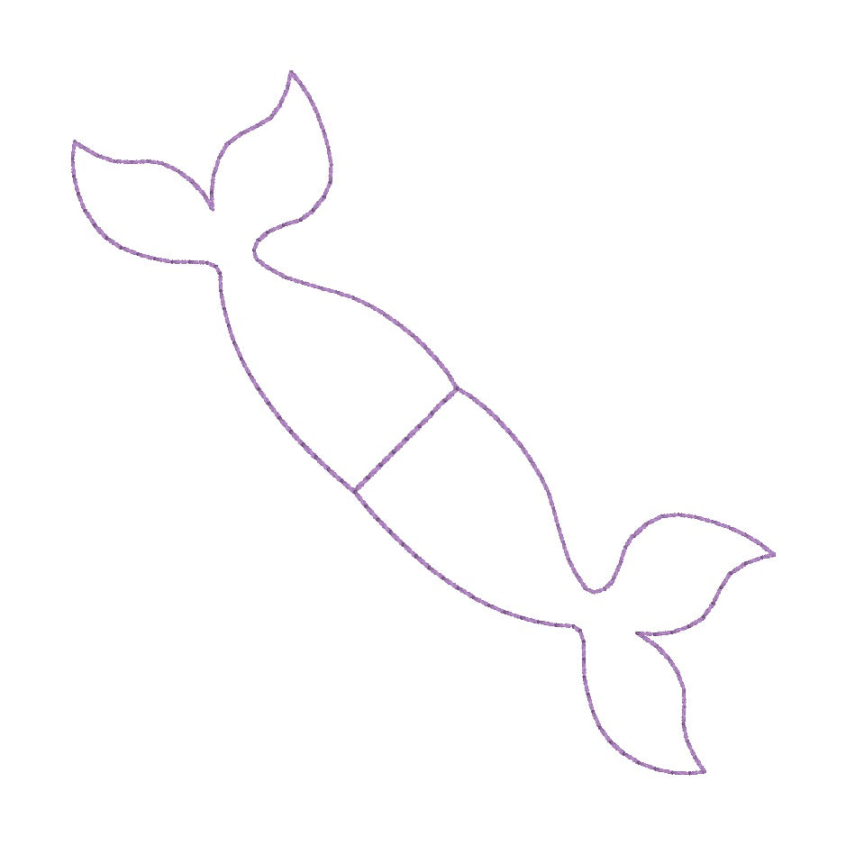 ITH 4x4 Mermaid Foldover Magnetic Bookmark
