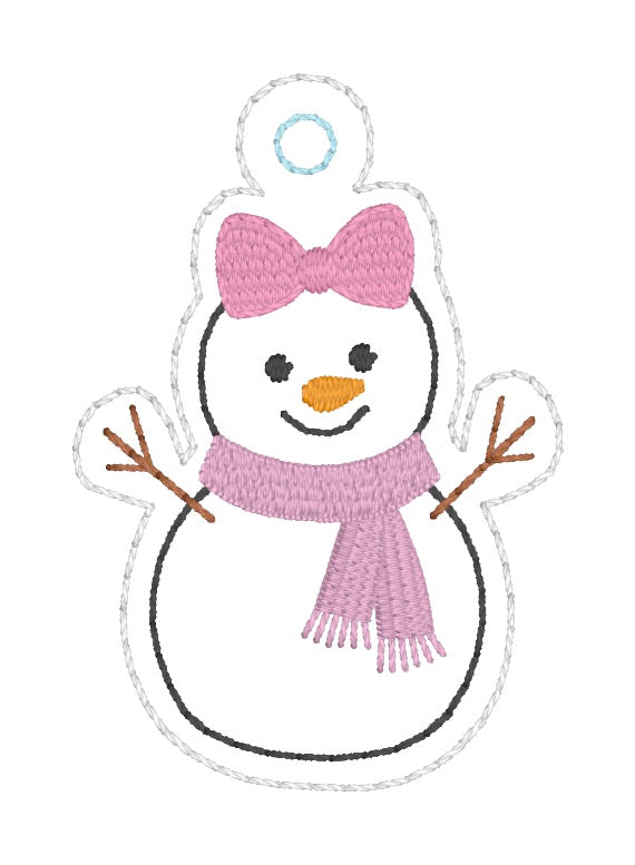 ITH 4x4 Mini Christmas Tree Snowman Ornaments