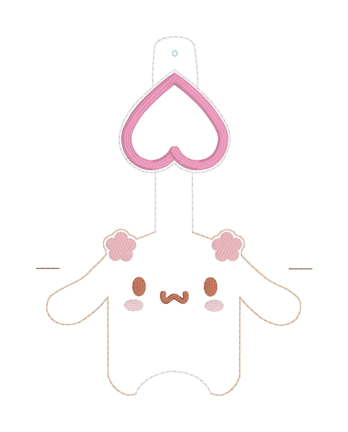 ITH 5x7 1oz Mocha Kitty Friend Sanitizer Holder