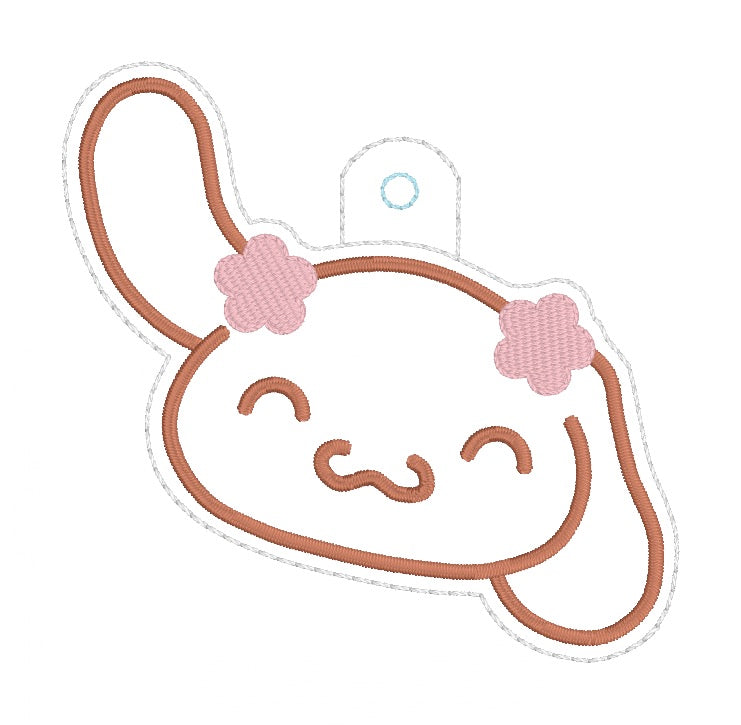 ITH 4x4 Mocha Kitty Friend Snaptab/Eyelet