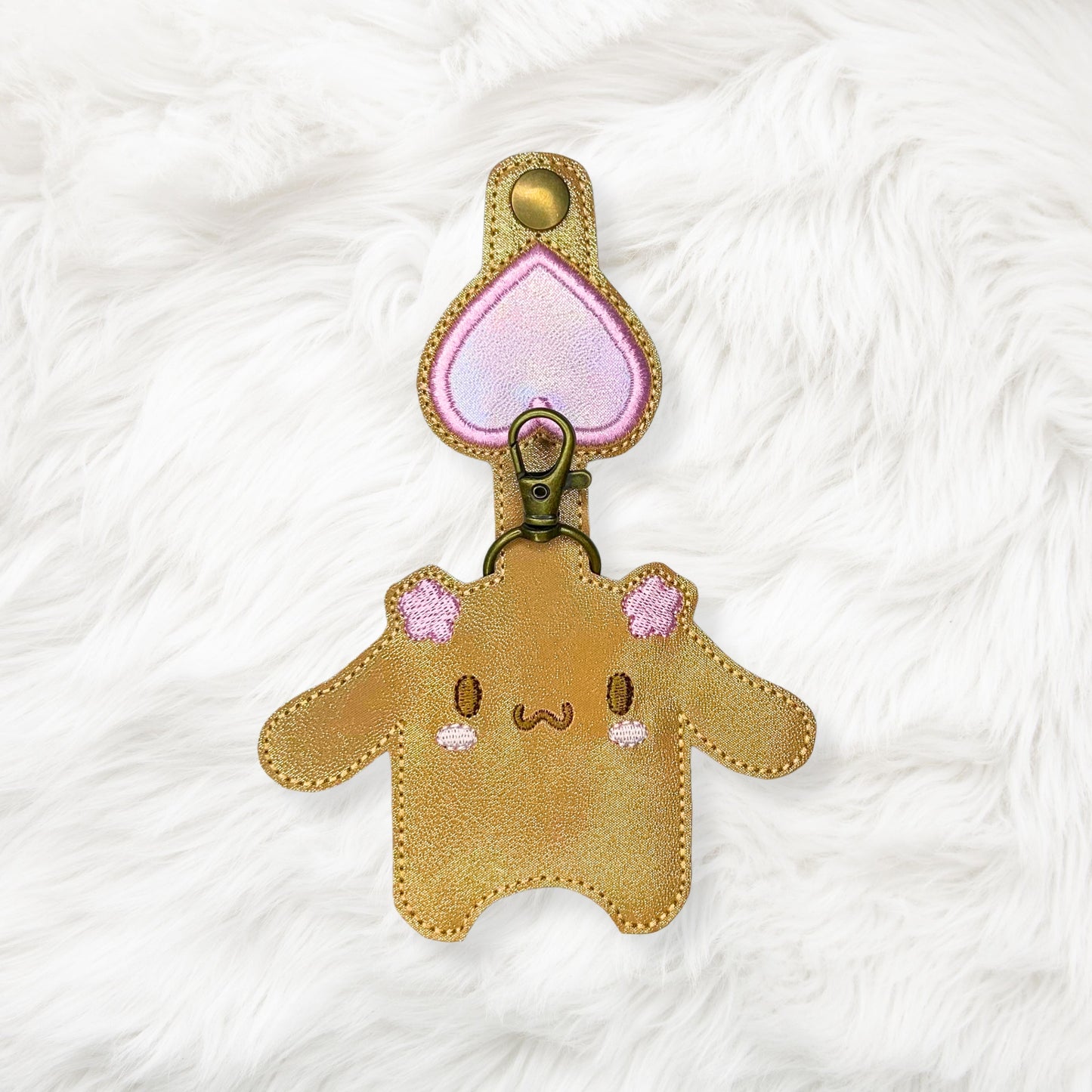 ITH 5x7 1oz Mocha Kitty Friend Sanitizer Holder
