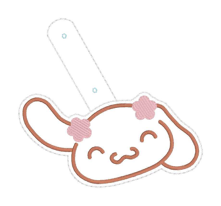 ITH 4x4 Mocha Kitty Friend Snaptab/Eyelet