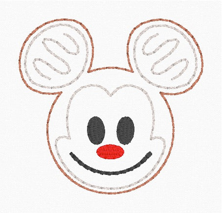 ITH 4x4 Mouse Gingerbread Feltie