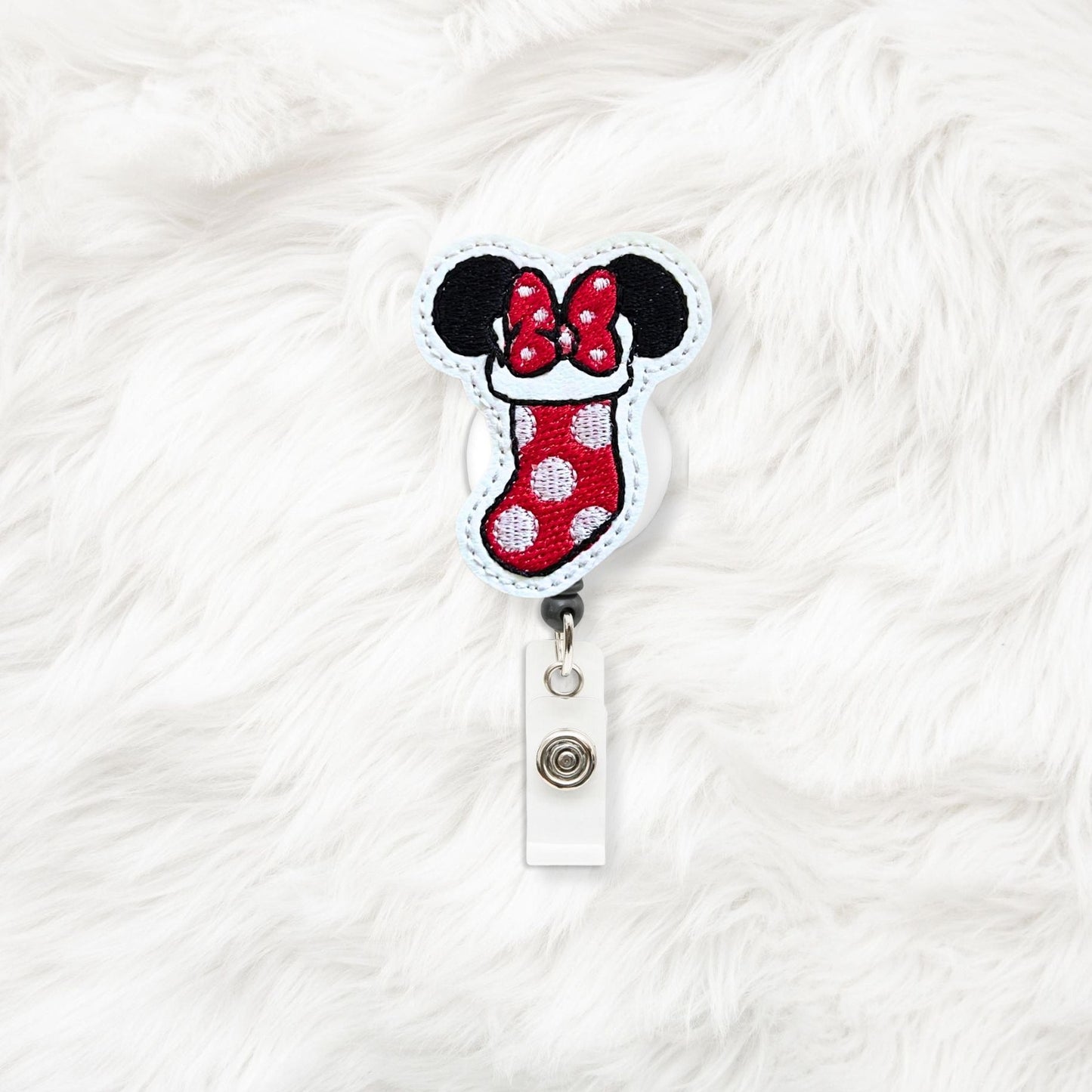 ITH 4x4 Ms Mouse Stocking Feltie