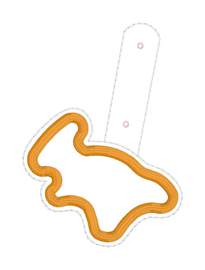 ITH 4x4 Dino Nugget 1 Applique Snaptab/Eyelet