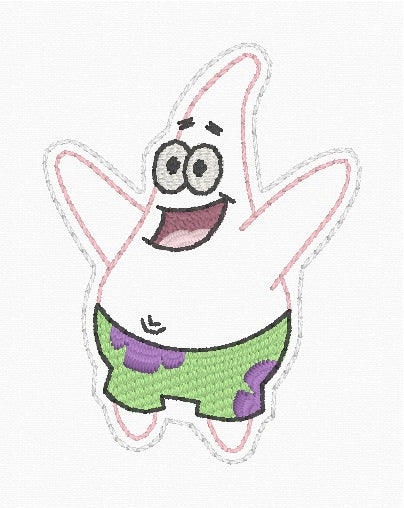 ITH 4x4 Full Body Star Fish Feltie