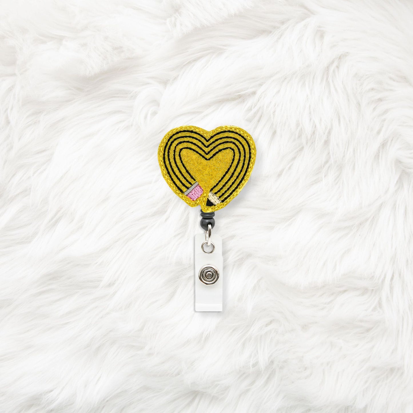 ITH 4x4 Pencil Heart Feltie