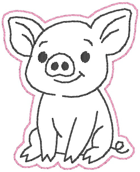 ITH 4x4 Piggy Feltie