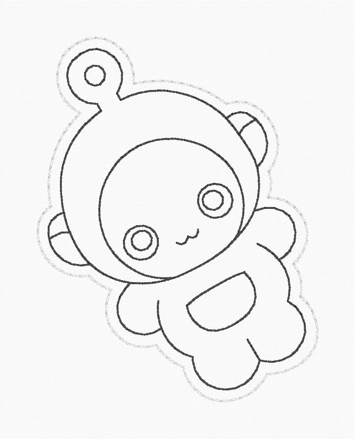 ITH 4x4 Tele Friends Dry Erase Coloring Characters