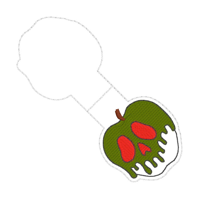 ITH 4x4 Poisoned Apple Foldover Magnetic Bookmark