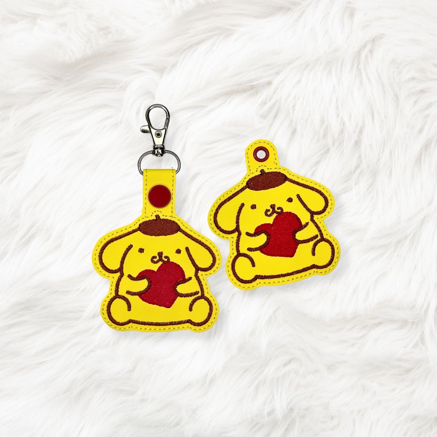 ITH 4x4 Kitty Friend Heart Snaptab/Eyelet