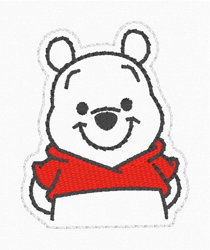 ITH 4x4 Teddy Bear Feltie