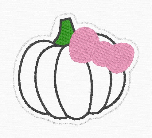 ITH 4x4 Pumpkin Bow Feltie