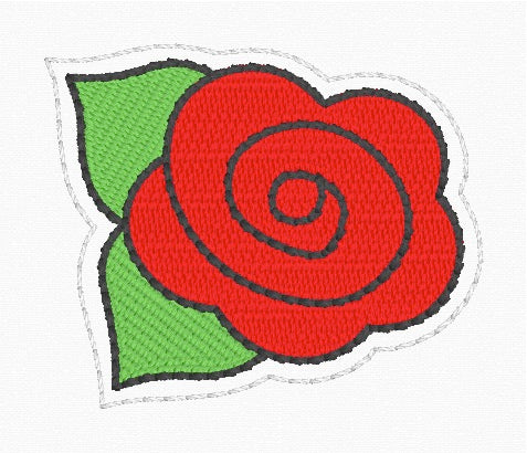 ITH 4x4 Rose Feltie