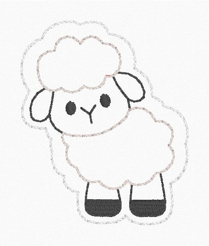 ITH 4x4 Sheep Appliqué Feltie