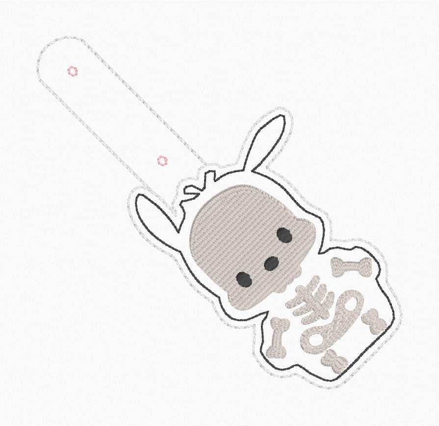 ITH 4x4 Kitty Friend Skeleton Snaptab/Eyelet