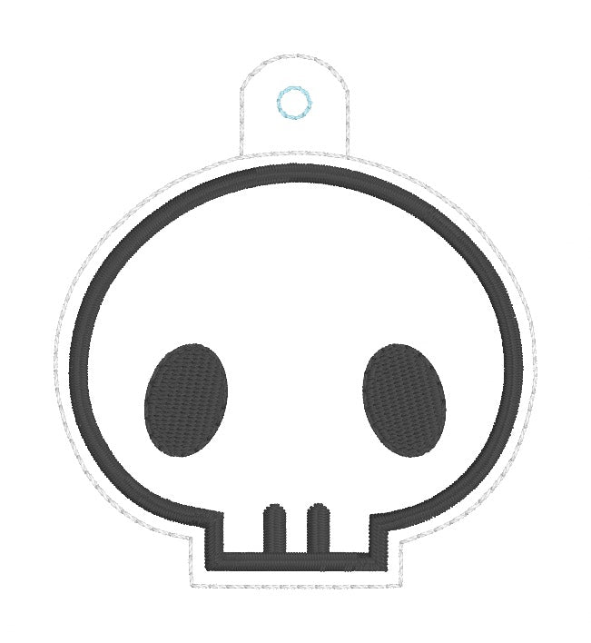 ITH 4x4 Pink Skull Snaptab/Eyelet